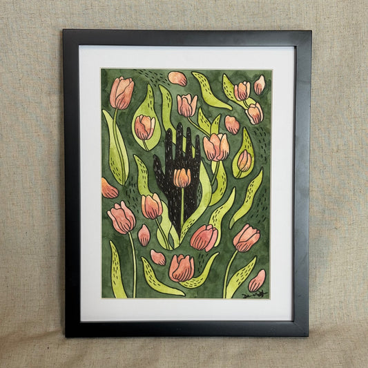 Original "Tulips" Watercolor