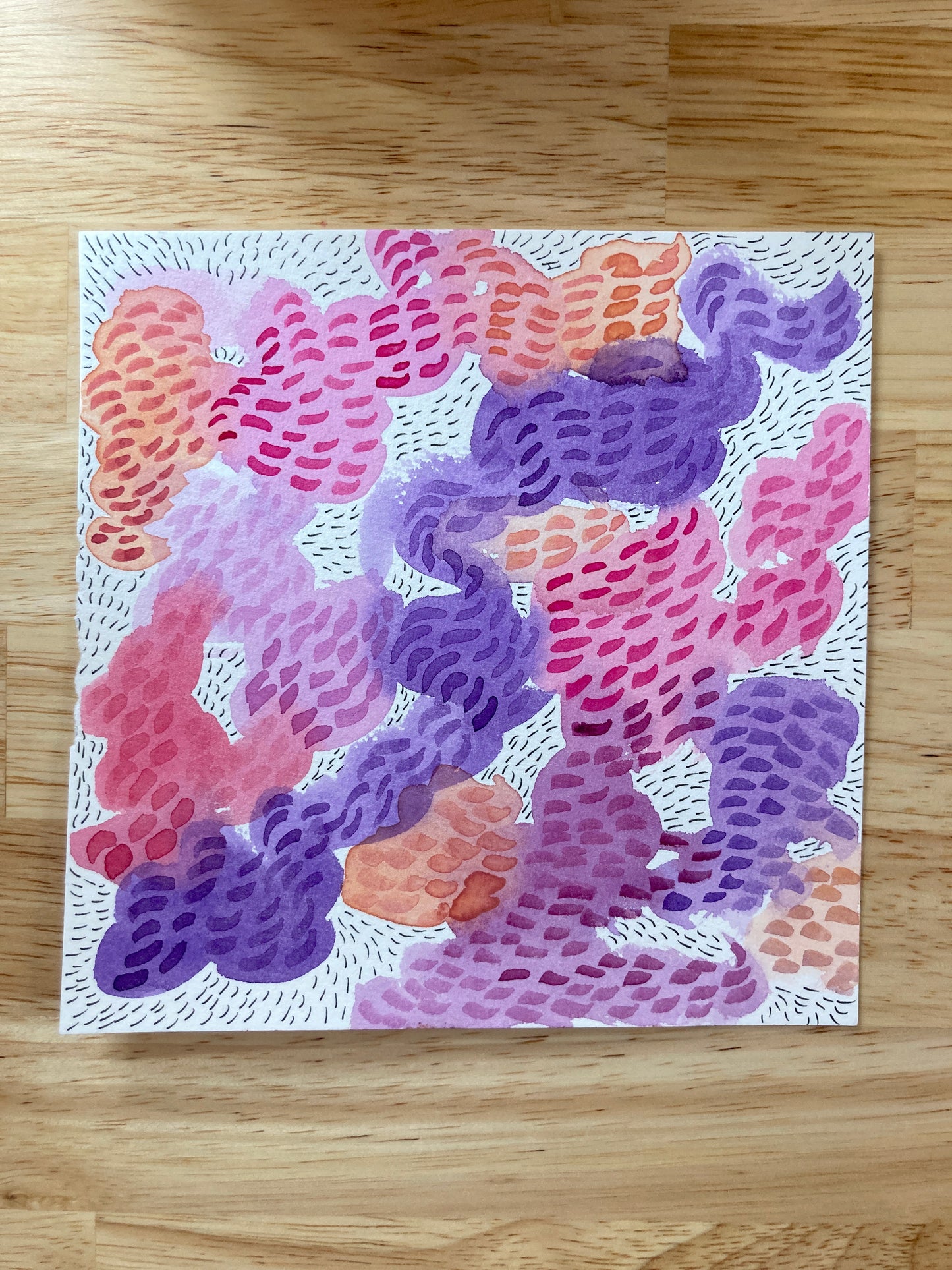 Original Watercolor Meditation No.4