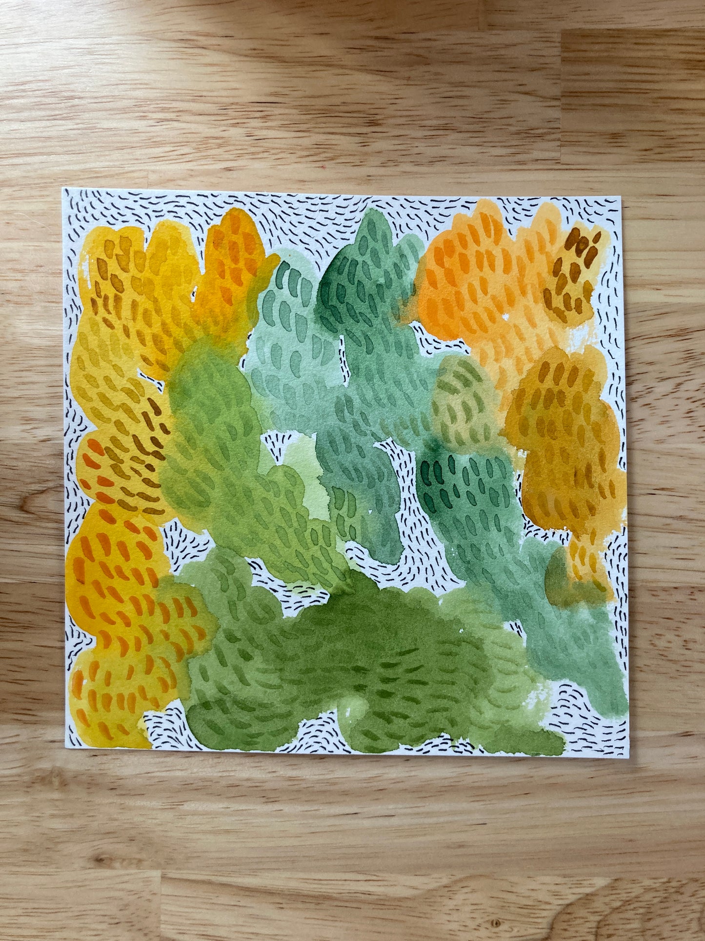 Original Watercolor Meditation No.3