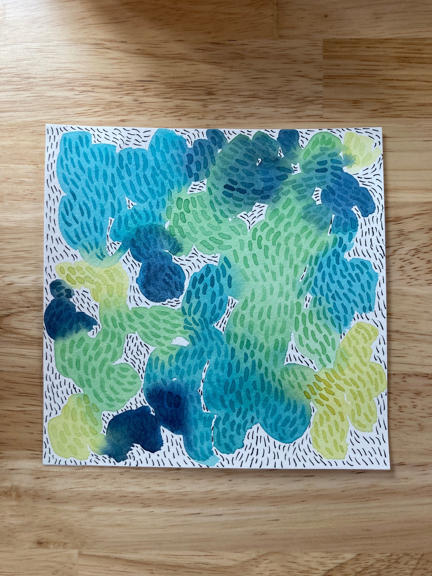 Original Watercolor Meditation No.5