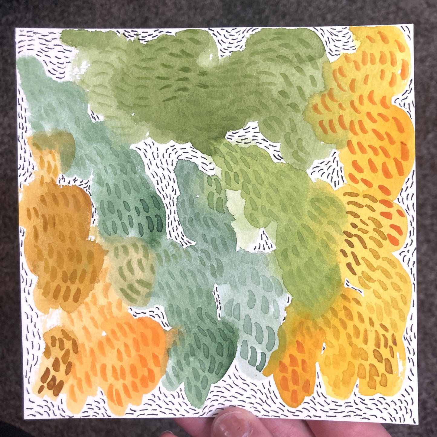 Original Watercolor Meditation No.3