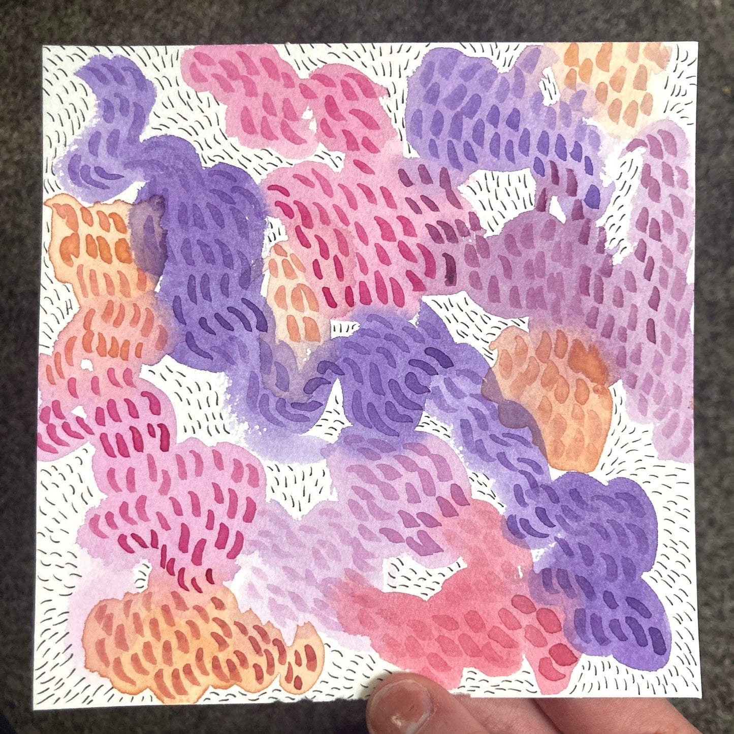 Original Watercolor Meditation No.4