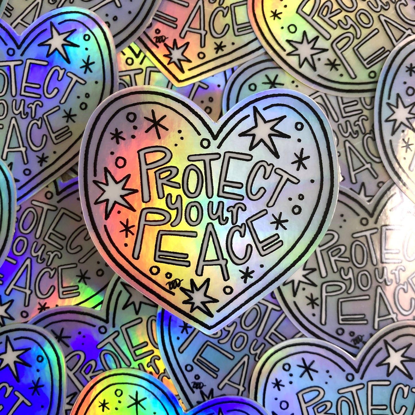 Protect Your Peace Holo Sticker