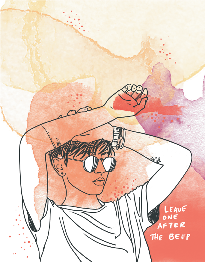 Straight to Voicemail Postcard