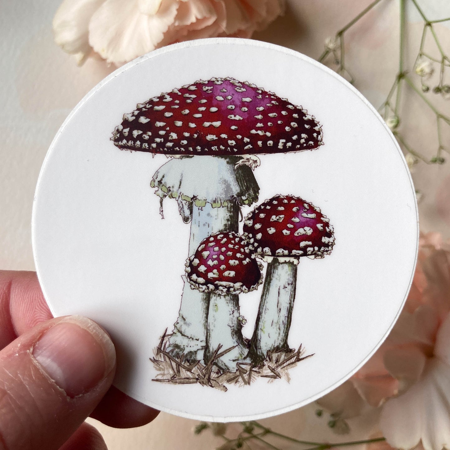 Mushroom Trio Sticker