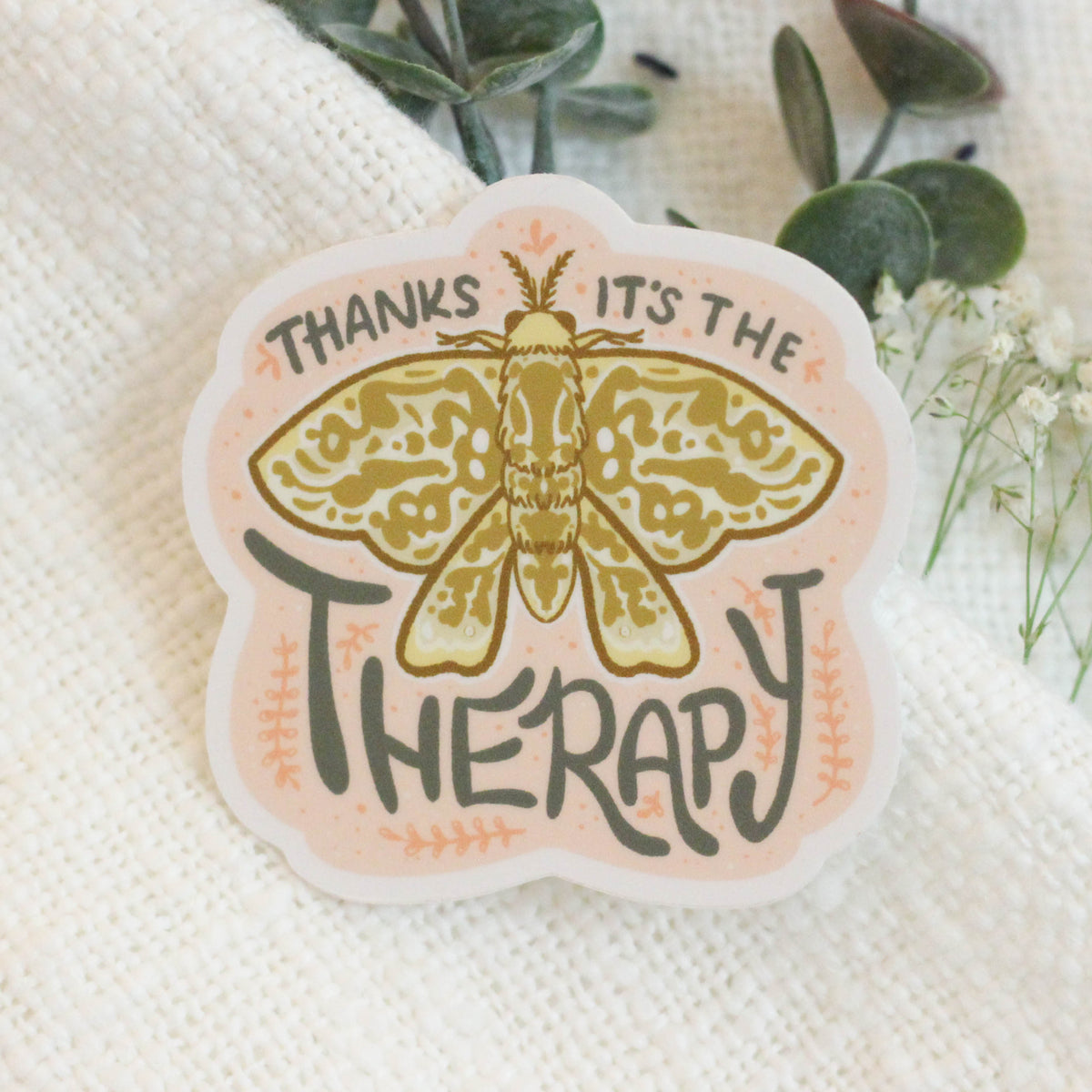 Therapy Moth Sticker – StudioDodge