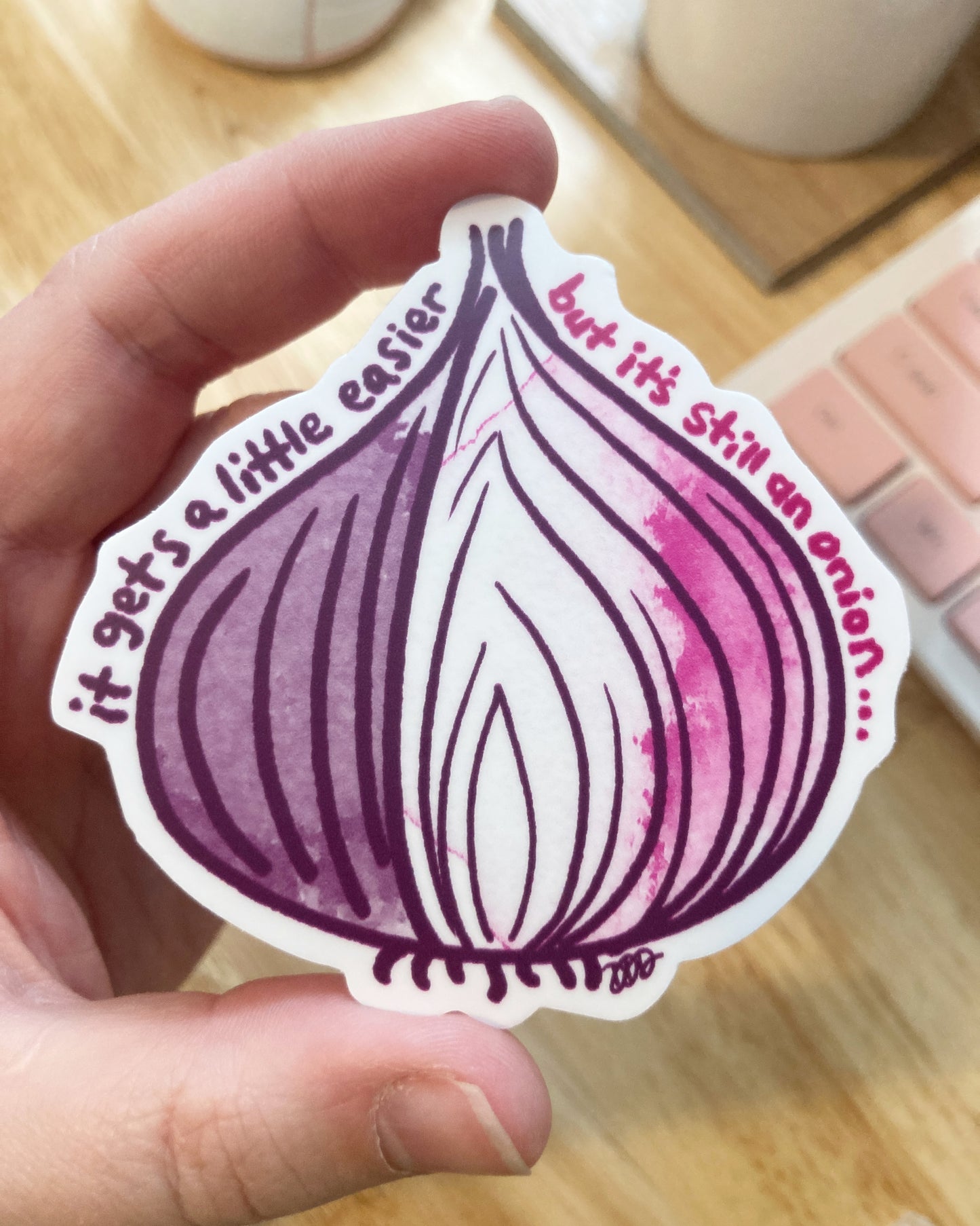 Grief Onion Sticker