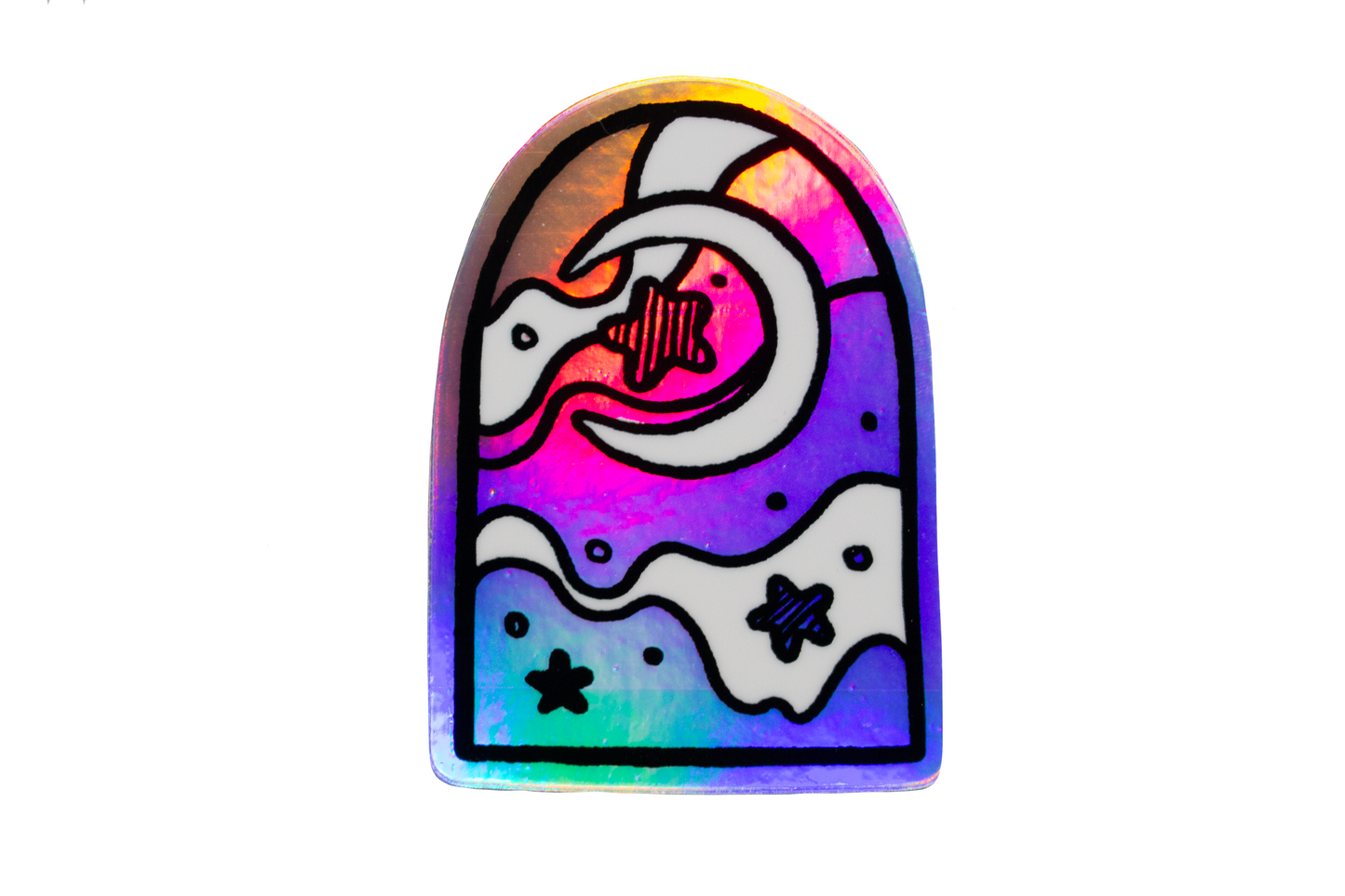 Holo Moon Sticker