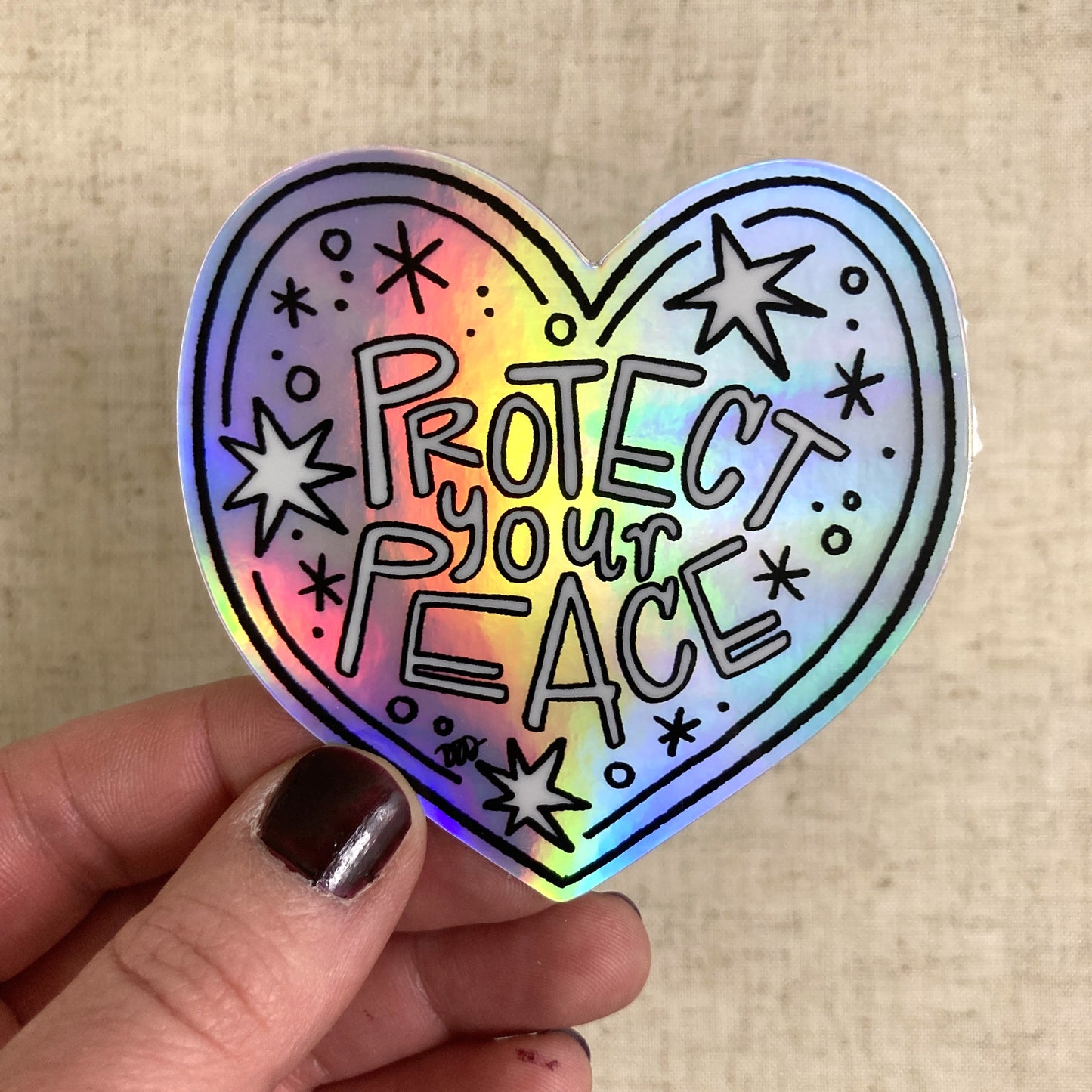 Protect Your Peace Holo Sticker