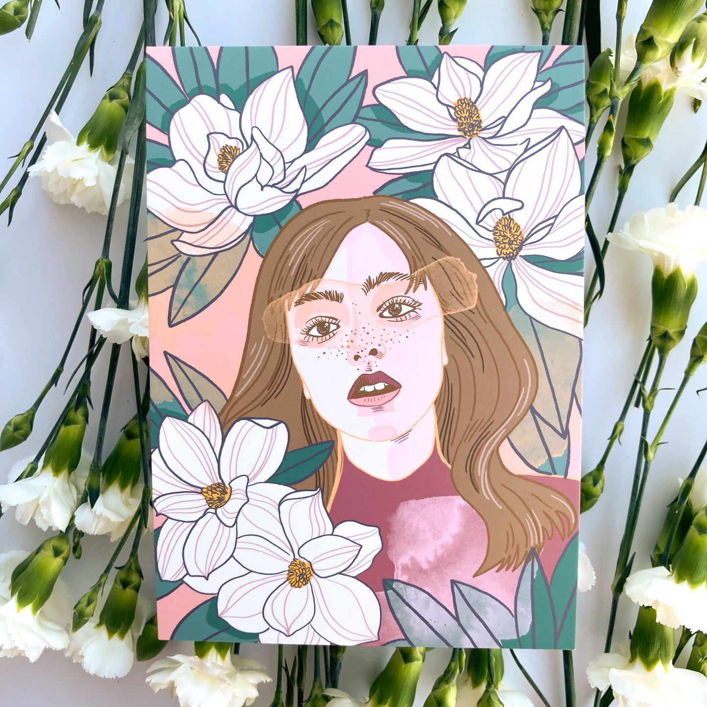 Magnolias Postcard