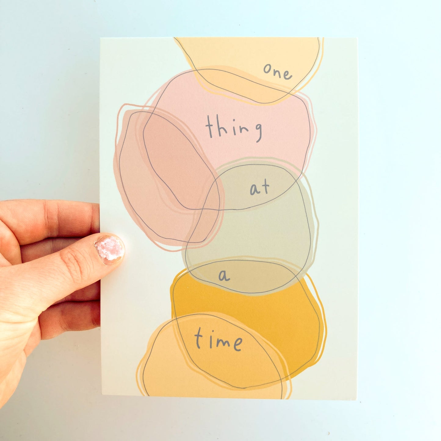 One Thing At A Time Postcard