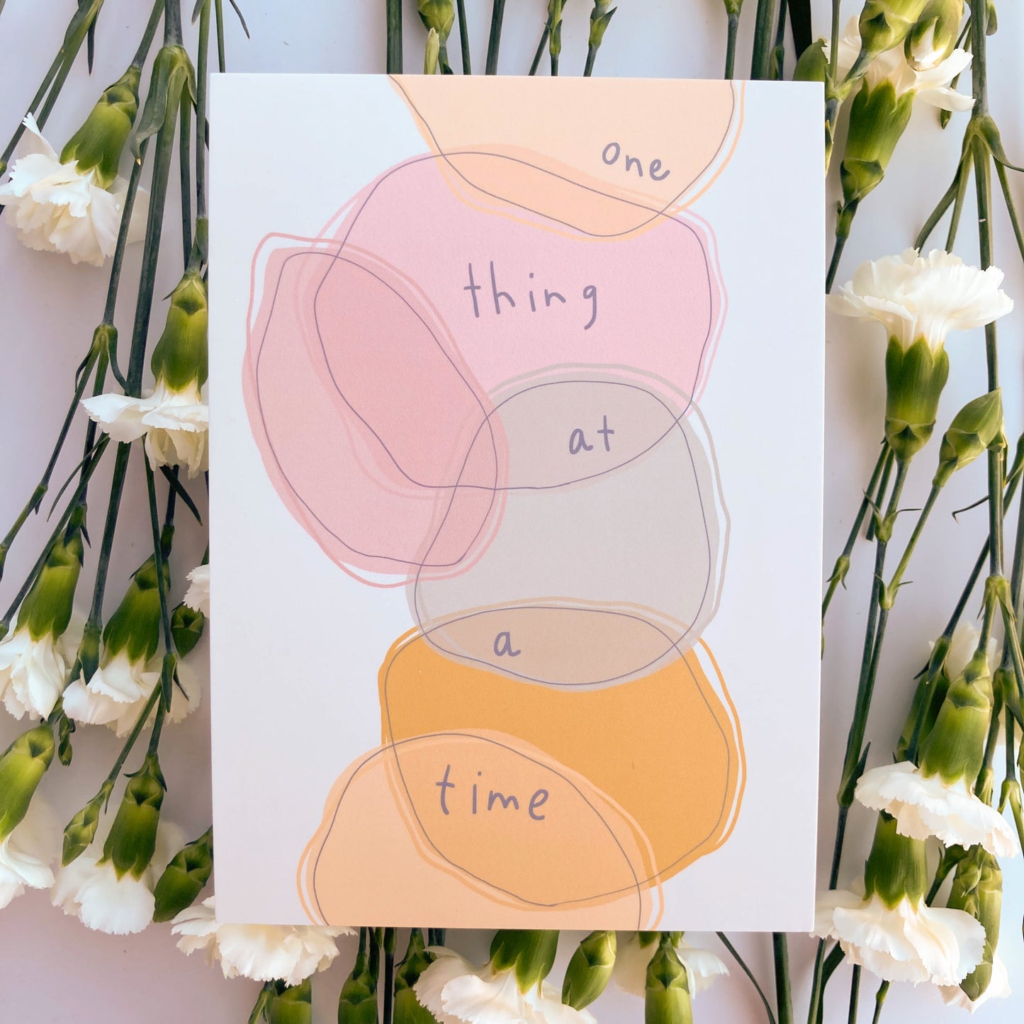 One Thing At A Time Postcard