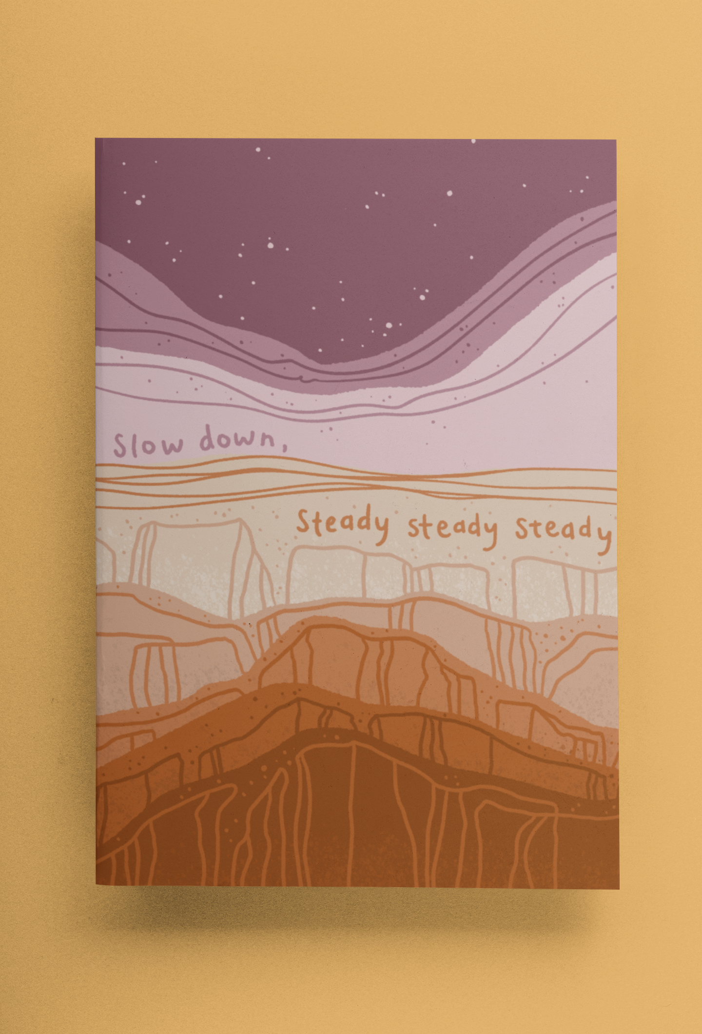 Slow Down, Steady Postcard