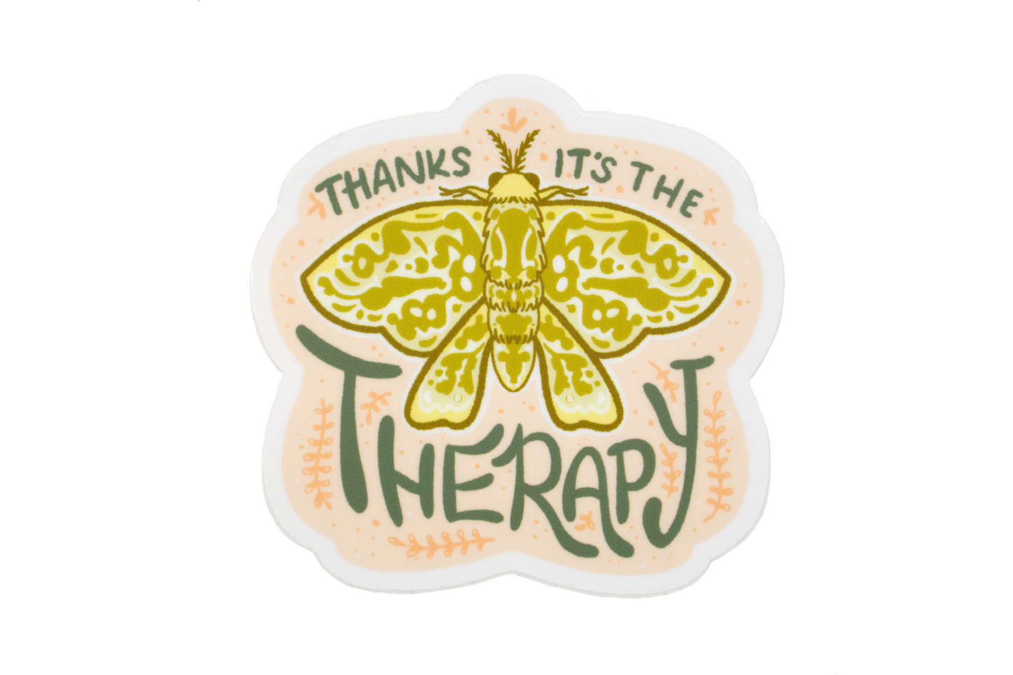 Therapy Moth Sticker