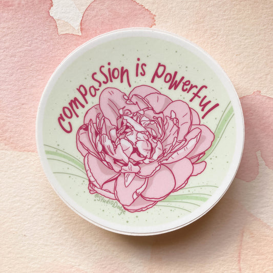 Peony Sticker