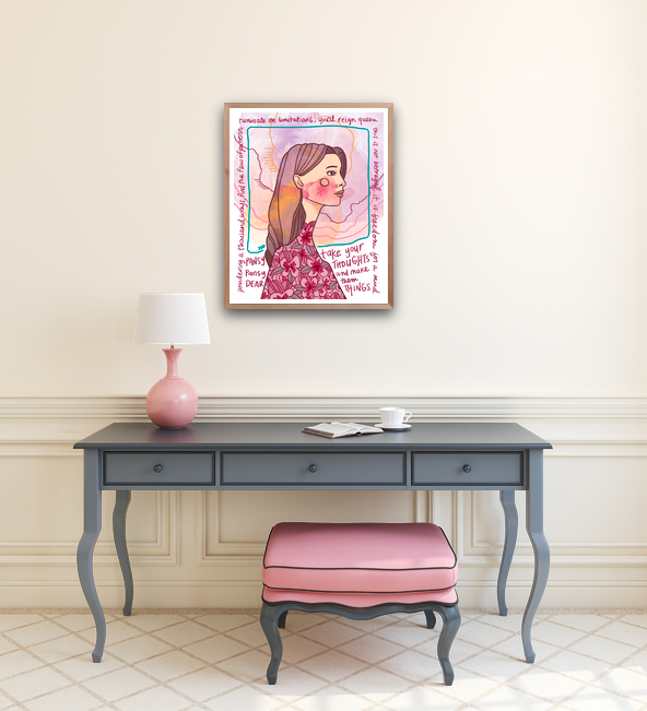Pansy Thoughts Poster