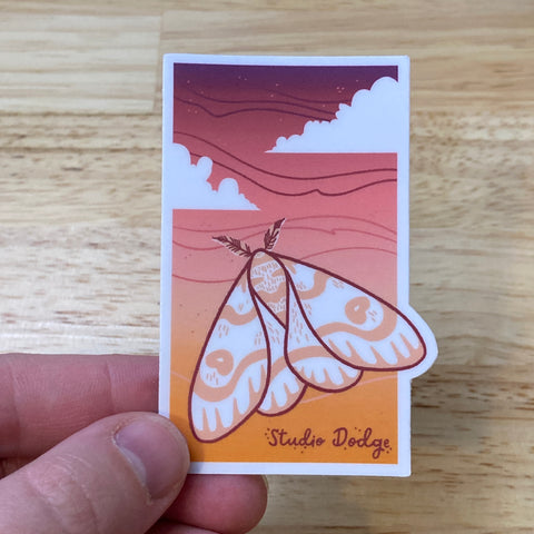 Sunset Moth Sticker