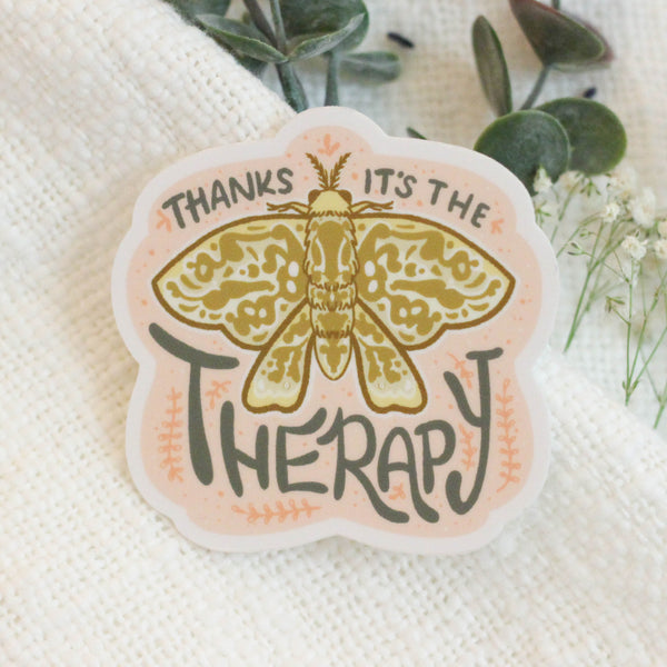 Therapy Moth Sticker