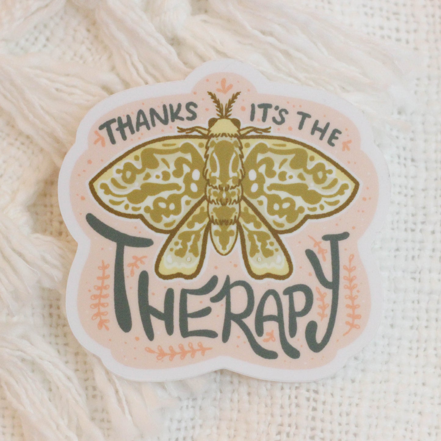 Therapy Moth Sticker