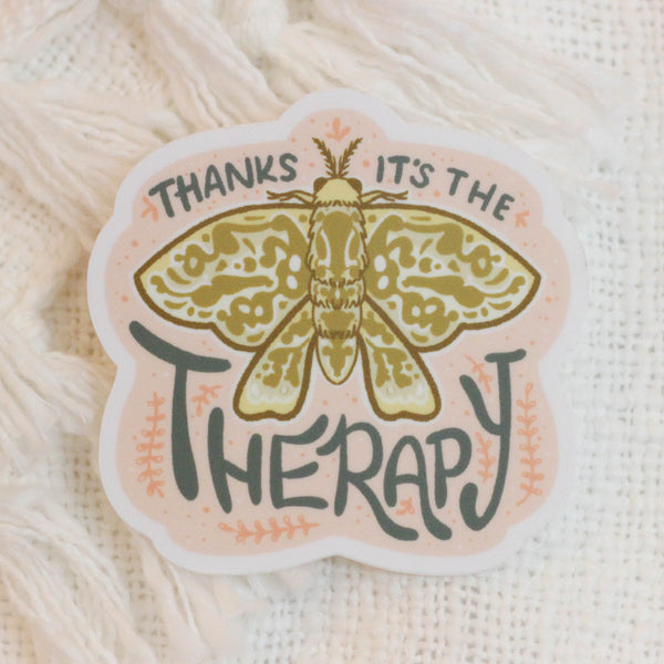 Therapy Moth Sticker