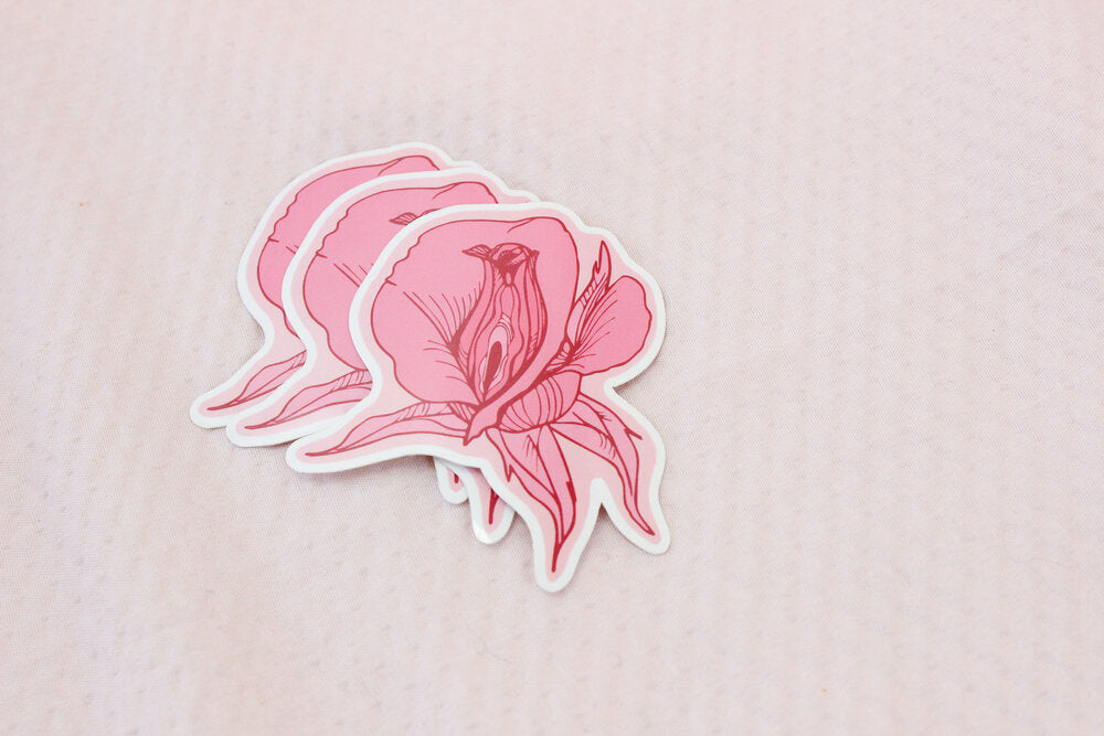 Rose Vulva Sticker