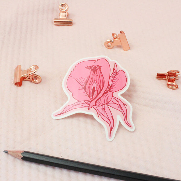 Rose Vulva Sticker
