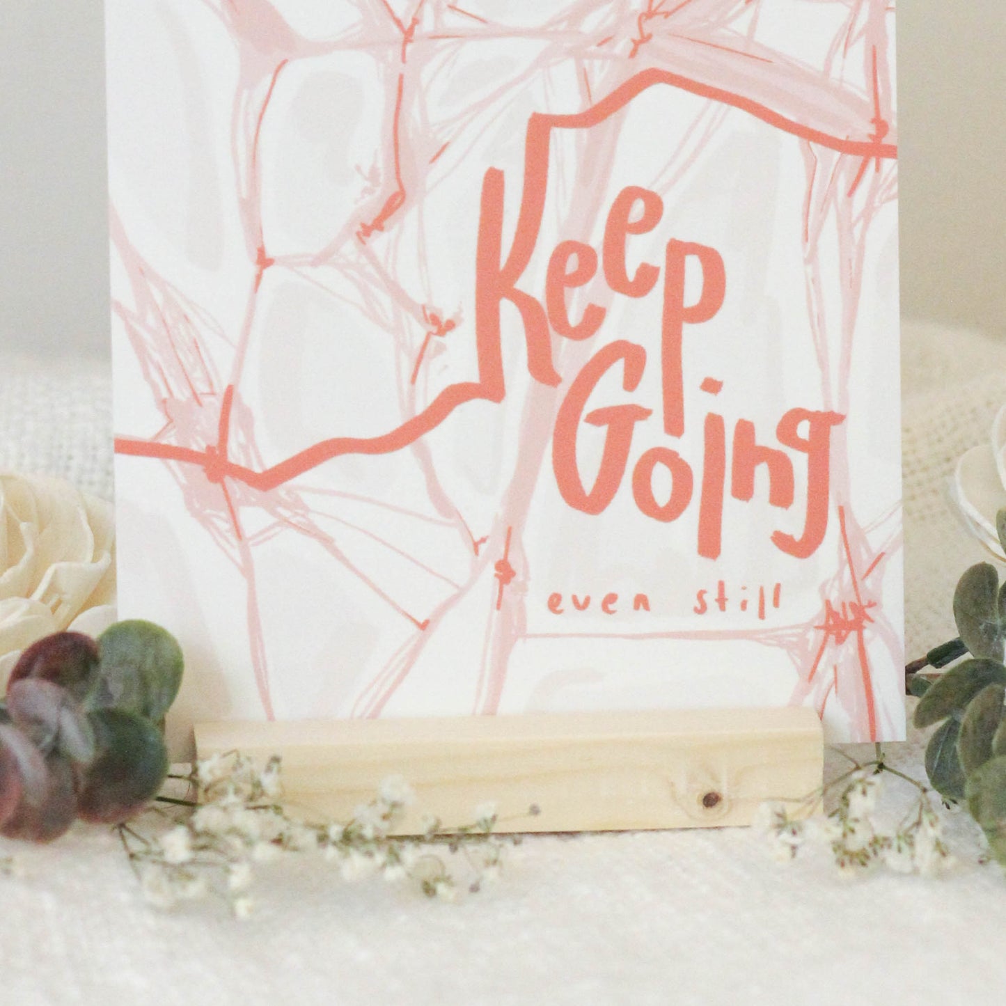 Keep Going - Postcard