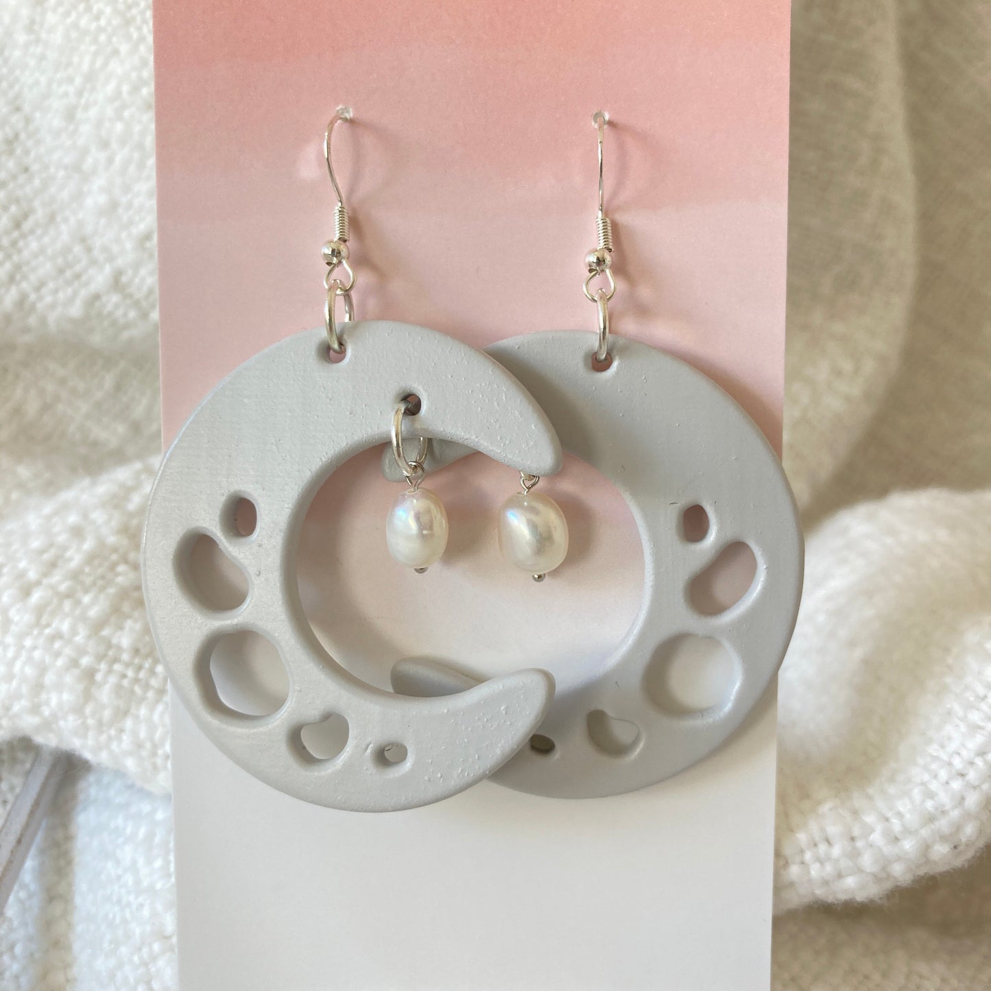 Moon Earrings - Made to order