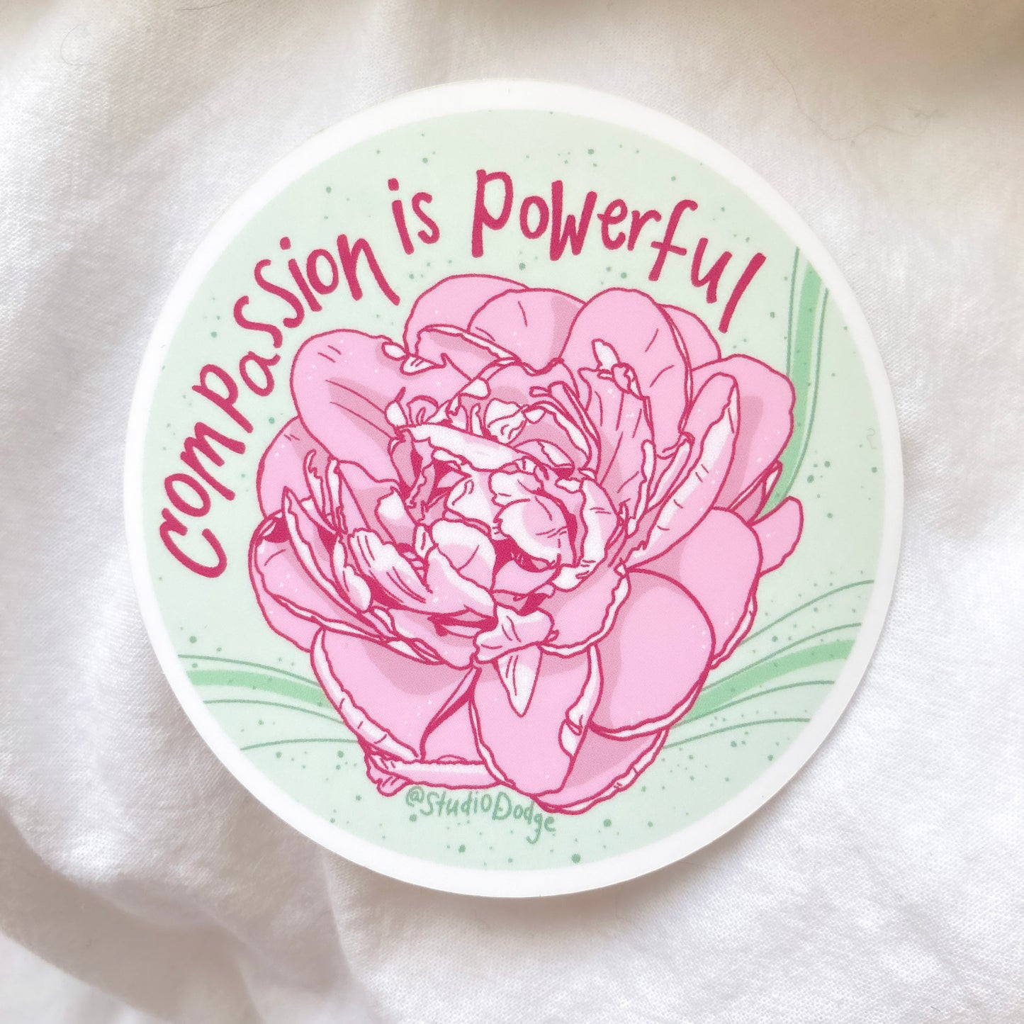 Peony Sticker